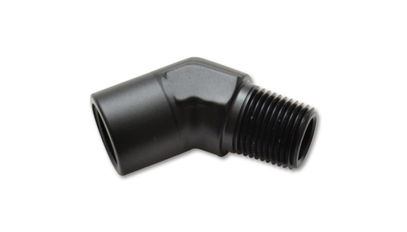 Vibrant 1/8 in NPT Female to Male 45 Degree Pipe Adapter Fitting - Part Number 11330
