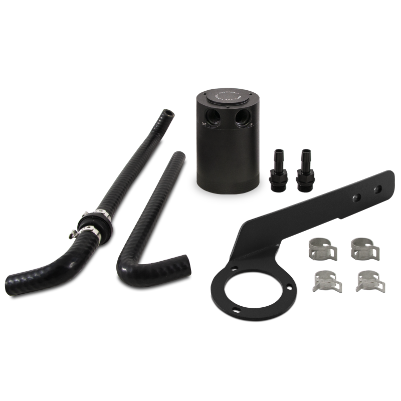 Mishimoto 2018+ Honda Accord 2.0T Baffled Oil Catch Can Kit - Black