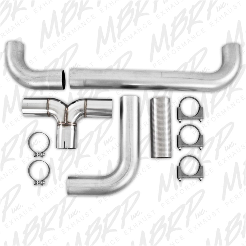 MBRP Universal Full-Size Pickup T Pipe Kit with Dual Exhaust Pipe, Part Number UT2001