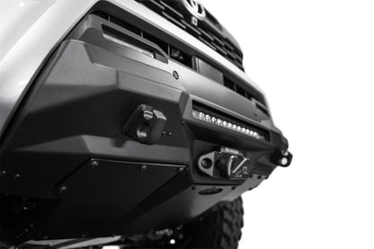 Addictive Desert Designs 2024 Toyota Tacoma Stealth Center Mount Winch Front Bumper with Light Bar Mount
