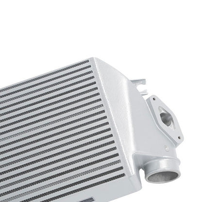 Mishimoto 2008-2014 Subaru WRX Top-Mount Intercooler Kit - Powder Coated Silver & Black Hoses