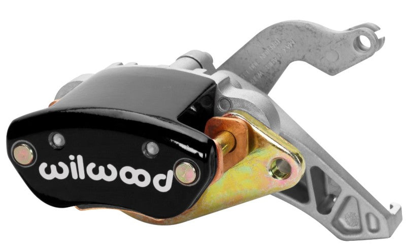 Wilwood MC4 Mechanical Parking Brake Caliper – Right Hand Black with Logo, 1.19-inch Piston, Compatible with 0.81-inch Discs
