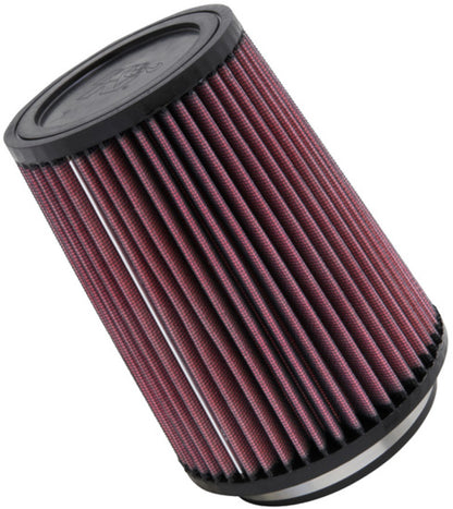 K&N Engineering Universal Rubber Air Filter - 4 Inch Flange, 5 3/8 Inch Base, 4 3/8 Inch Top, 7 Inch Height