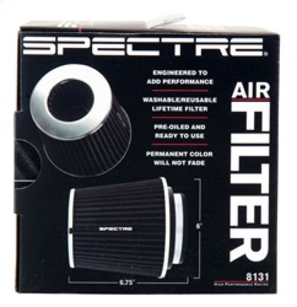 Spectre Adjustable Conical Air Filter 5-1/2 inch Tall - Fits 3, 3-1/2, and 4 Inch Tubes