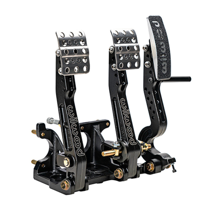 Wilwood Adjustable Floor Mount Balance Bar for Brake, Clutch, and Throttle - 4.75 to 5.75:1 Ratio - Part Number 340-16602