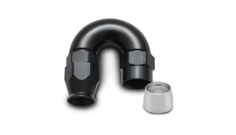 Vibrant -10AN 180 Degree High Flow Hose End Fitting for PTFE Lined Hose