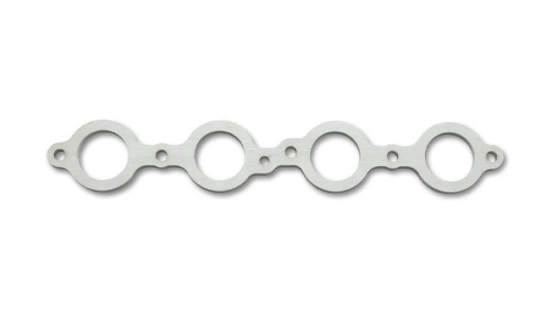 Vibrant T304 Stainless Steel Exhaust Manifold Flange for GM LS1/LS2/LS3 Engines - 3/8 Inch Thick, Sold in Pairs
