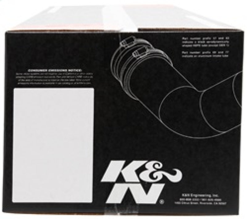 K&N Engineering 57-1514-1 Performance Intake Kit for Jeep Wrangler 2005-2006 with High-Flow Air Filter and Heat Shield
