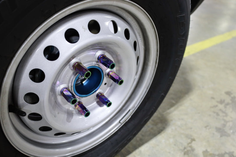 Mishimoto Aluminum Locking Lug Nuts M12x1.5 27-Piece Set for Ford Bronco – Neo Chrome Finish