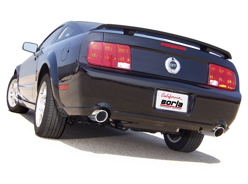 Borla 05-09 Mustang GT 4.6L V8 SS Axle-Back Exhaust System with Touring Mufflers and 4-Inch Chrome Tips