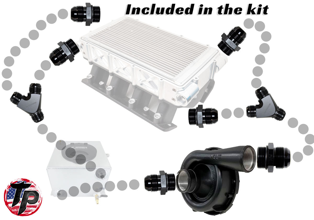 1,800hp+ Intercooler Dual Feed/Dual Exit Completion Kit - image 2