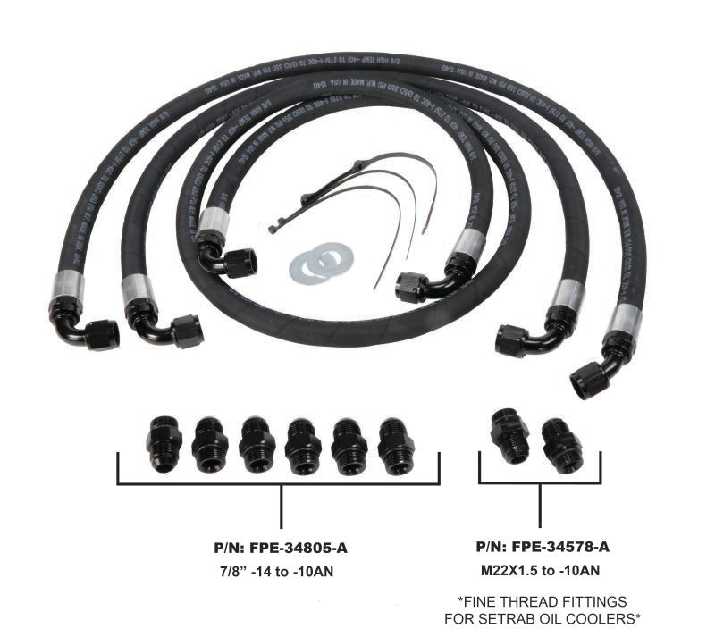 Fleece Performance LBZ/LMM Duramax Transmission Cooler Lines – Heavy Duty High Flow Replacement Kit