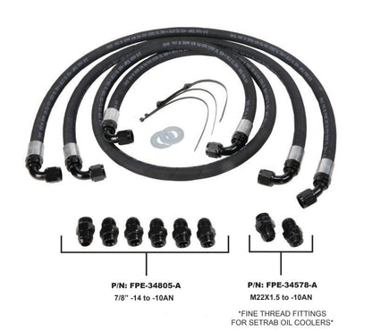 Fleece Performance LBZ/LMM Duramax Transmission Cooler Lines – Heavy Duty High Flow Replacement Kit
