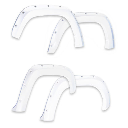 EGR 14+ Chevrolet Silverado Bolt-On Look Fender Flares – Summit White, Color Match Set