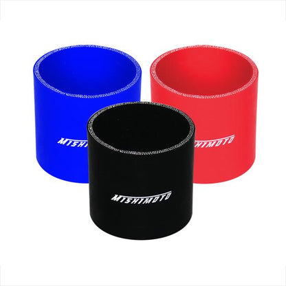 Mishimoto 2.5 Inch Black Straight Silicone Coupler - Durable and Heat-Resistant Automotive Hose Connection