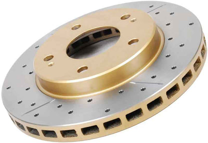 DBA 02-07 Subaru WRX STi 10 Stud Hole Rear Drilled & Slotted Street Series Rotor