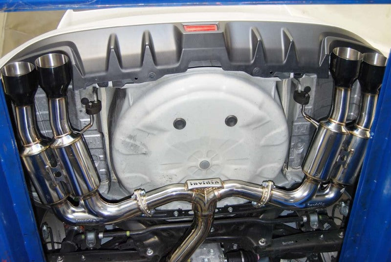 Invidia Gemini R400 Single Layer Quad Black Tip Cat-Back Exhaust for 2015+ Subaru WRX / STI