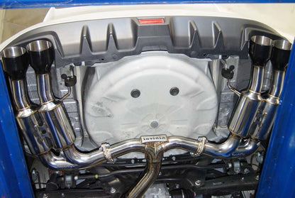 Invidia Gemini R400 Single Layer Quad Black Tip Cat-Back Exhaust for 2015+ Subaru WRX / STI