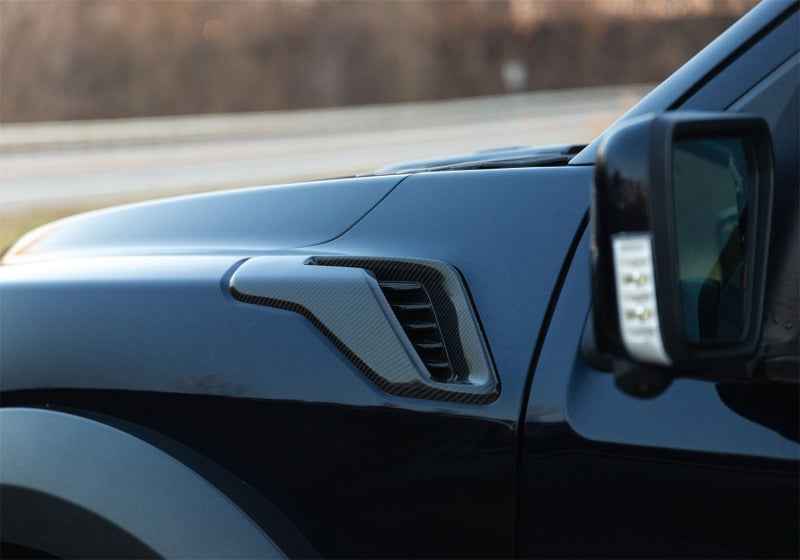 Ford Racing 21-24 F-150 Raptor Carbon Fiber Fender Vent Set - Gloss