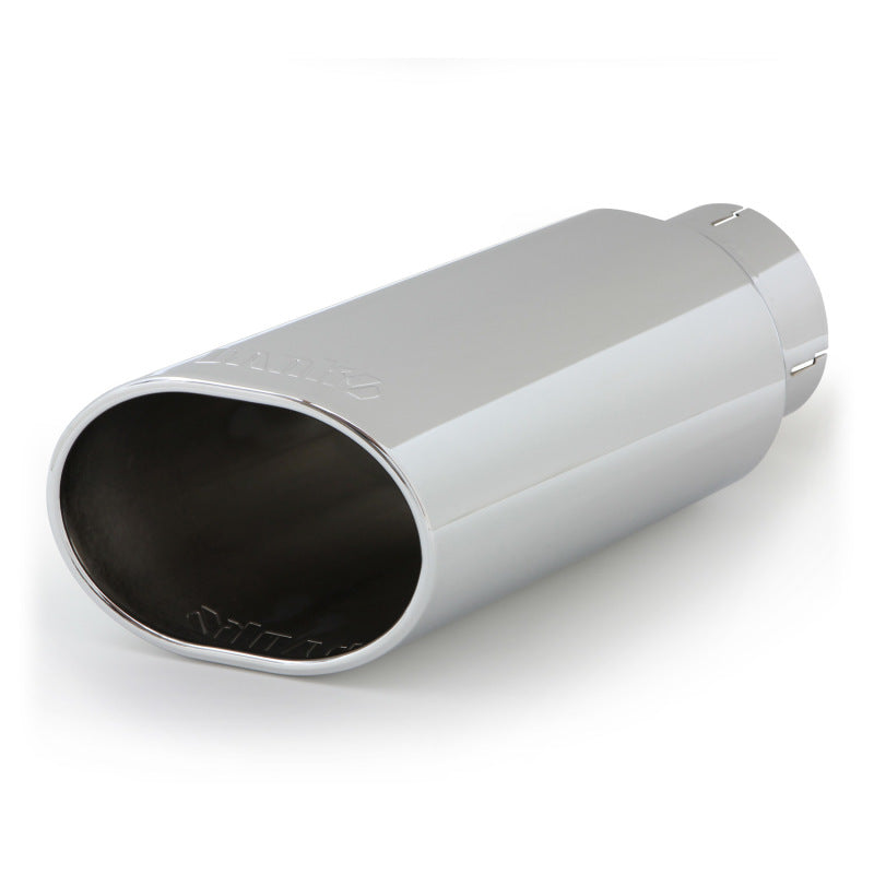 Banks Power Tailpipe Tip Kit - Stainless Steel Obround Slash Cut Chrome Finish for 4-Inch Exhaust Pipes