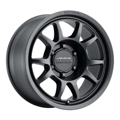 Method MR702 17x7.5 Inch Matte Black Wheel with 6x130 Bolt Pattern and +50mm Offset