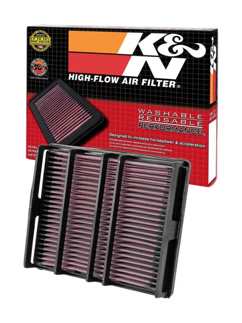 K&N Engineering 33-2054 High-Flow Reusable Air Filter for Toyota Tacoma and Supra Turbo/Non-turbo