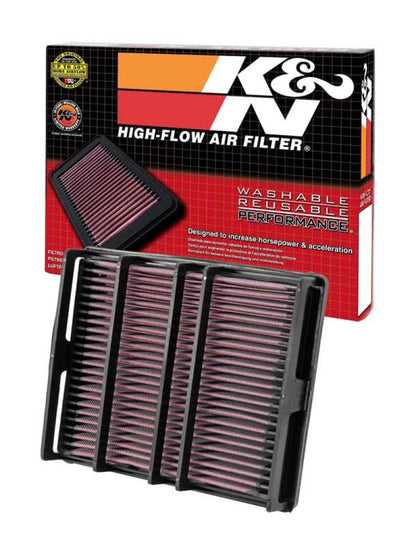 K&N Engineering 33-2054 High-Flow Reusable Air Filter for Toyota Tacoma and Supra Turbo/Non-turbo