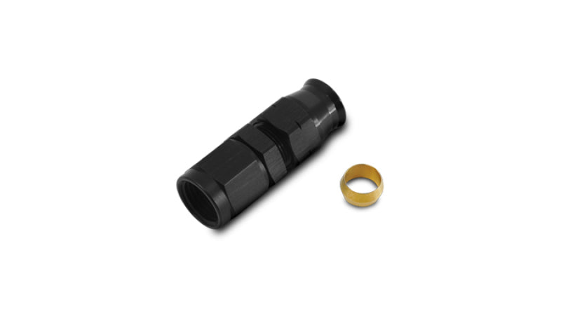 Vibrant -10AN Female to 5/8-inch Tube Adapter Fitting with Brass Olive Insert
