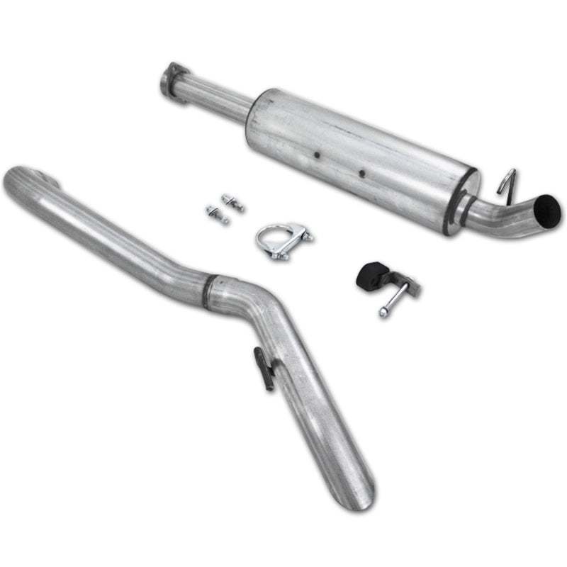 MBRP Armor Lite Series Cat Back Exhaust System for 2004-2006 Jeep Wrangler 4.0L I-6 - Single Side Exit