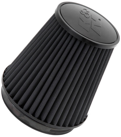 K&N Engineering RU-3101HBK Black Universal Rubber Round Tapered Air Filter - 6 inch Flange, 8 inch Height