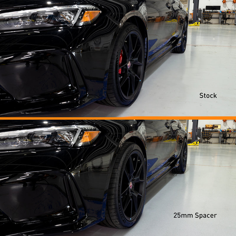 Mishimoto 25mm Wheel Spacers for 2011-2012 Honda Odyssey, 5x120 Bolt Pattern, M14x1.5 Studs, 64.1mm Center Bore - Black