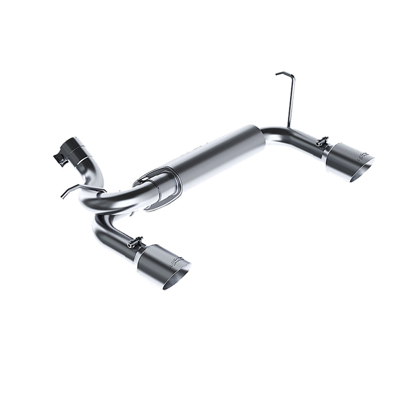 MBRP Armor Plus Series Axle-Back Dual Rear Exit Exhaust System for Jeep Wrangler 2011-2013 with 2.5-inch T409 Stainless Steel