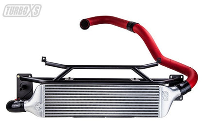Turbo XS Front Mount Intercooler Kit for 2015-2018 Subaru WRX - Wrinkle Red Pipes