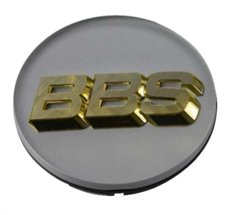 BBS Center Cap 70.6mm White and Gold with 4-Tab Design - Part Number 56.24.173