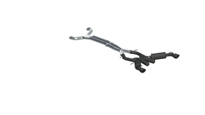 MBRP Armor BLK Series 16-24 Chevrolet Camaro SS Dual Cat Back Exhaust System with Black Tips