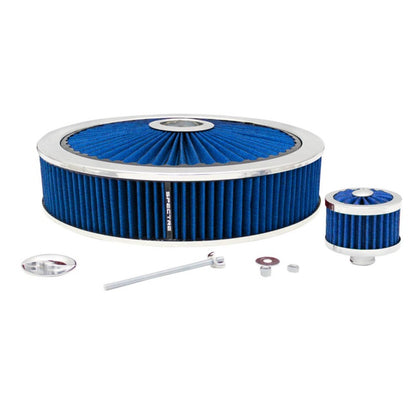 Spectre High Performance Racing Air Filter Top for 14-Inch Air Cleaner Assembly - Blue