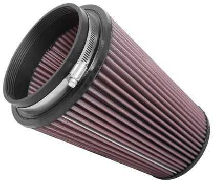 K&N Universal Clamp-On Air Filter for Jeep Wrangler - 5 Inch Flange / 6-1/2 Inch Body / 4-3/8 Inch Top / 8-3/4 Inch Height