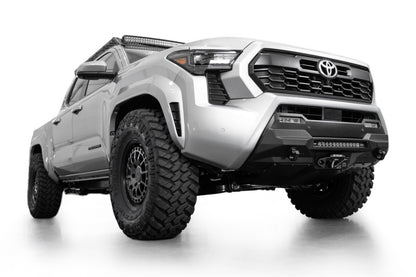 Addictive Desert Designs 2024 Toyota Tacoma Stealth Center Mount Winch Front Bumper with Light Bar Mount