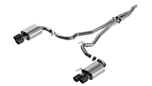 Borla 2024 Ford Mustang 2.3L EcoBoost ATAK Cat-Back Exhaust System with Quad Tips - Non-Active Exhaust