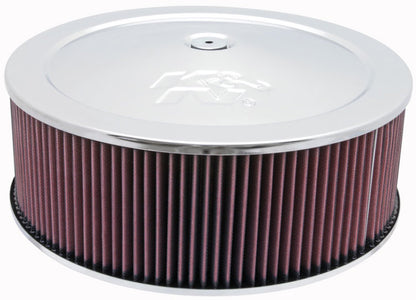 K&N Engineering Round Air Filter Assembly 60-1300 – High-Flow Custom Air Cleaner for Automotive Engines