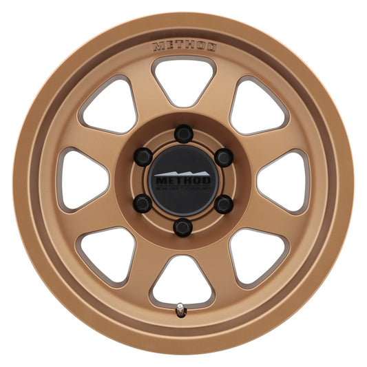 Method MR701 16x8 Bronze Bead Grip Wheel with 6x5.5 Bolt Pattern and 0mm Offset