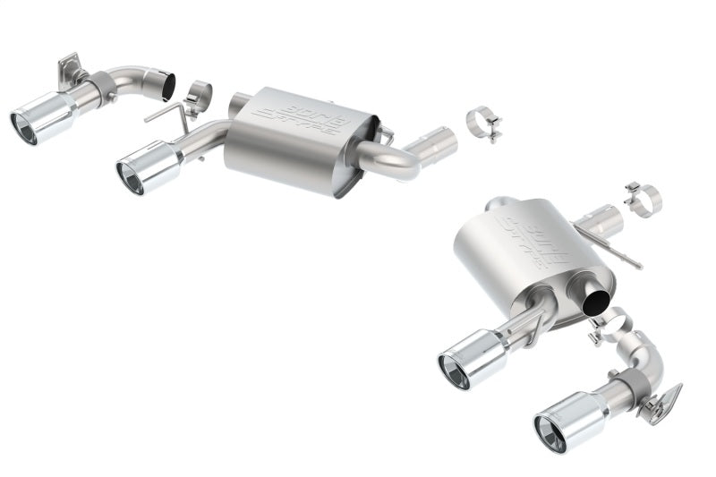 Borla S-Type Axle-Back Exhaust System for 2016-2024 Chevrolet Camaro SS & LT1 with Dual NPP Valves