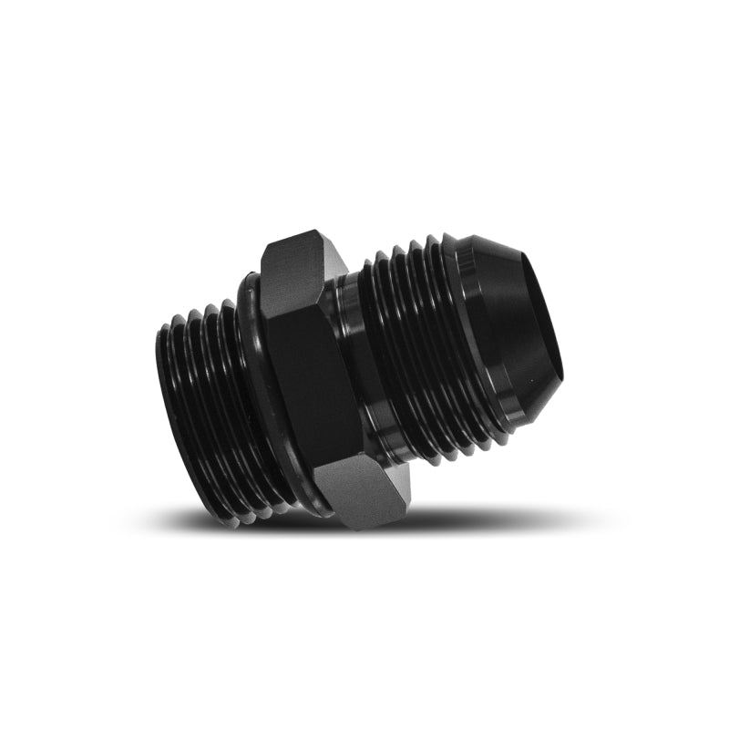 Mishimoto -10 ORB to -10AN Aluminum Fitting - Black for Automotive Fluid Cooling
