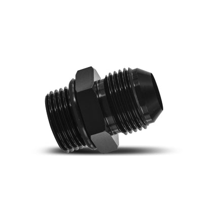 Mishimoto -10 ORB to -10AN Aluminum Fitting - Black for Automotive Fluid Cooling