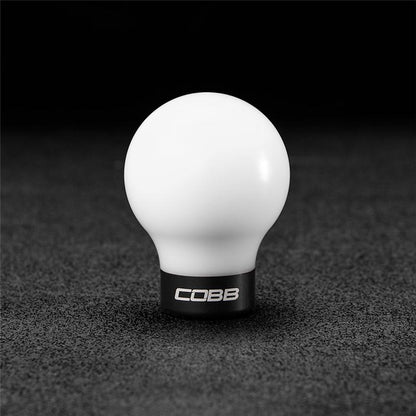 Cobb 252350-W-BK White with Black Base Shift Knob for Mitsubishi Lancer 2005-2012