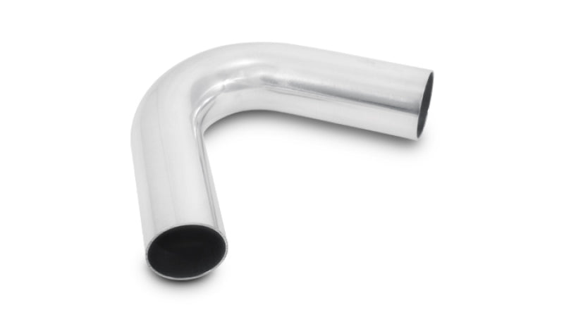 Vibrant 1.5 inch OD Universal Aluminum Tubing with 120 Degree Bend - Polished Finish