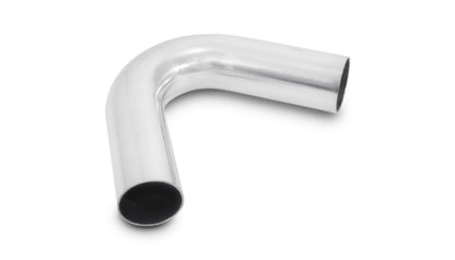 Vibrant 3-inch O.D. Universal Aluminum Tubing with 120 Degree Bend – Polished Finish
