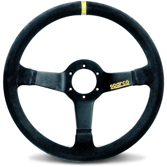 Sparco 015R345MSN Black Suede Steering Wheel – Performance Automotive Accessory