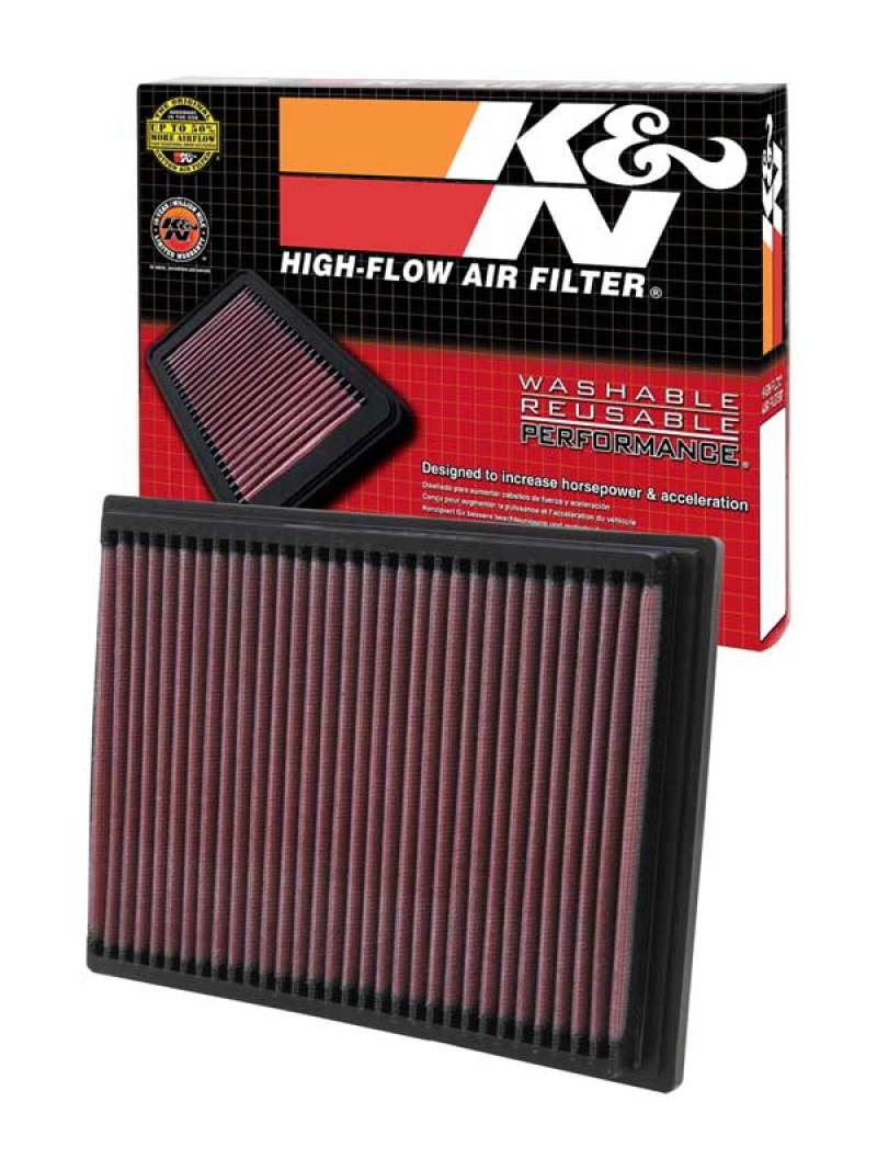 K&N Engineering 33-2070 High-Flow Reusable Air Filter for BMW 2.0L to 3.2L Engines