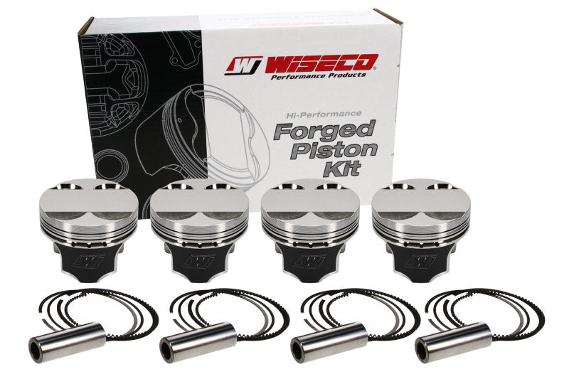 Wiseco Honda B16A Forged Racing Piston Set – 81.50 mm Bore, Heavy-Duty Performance